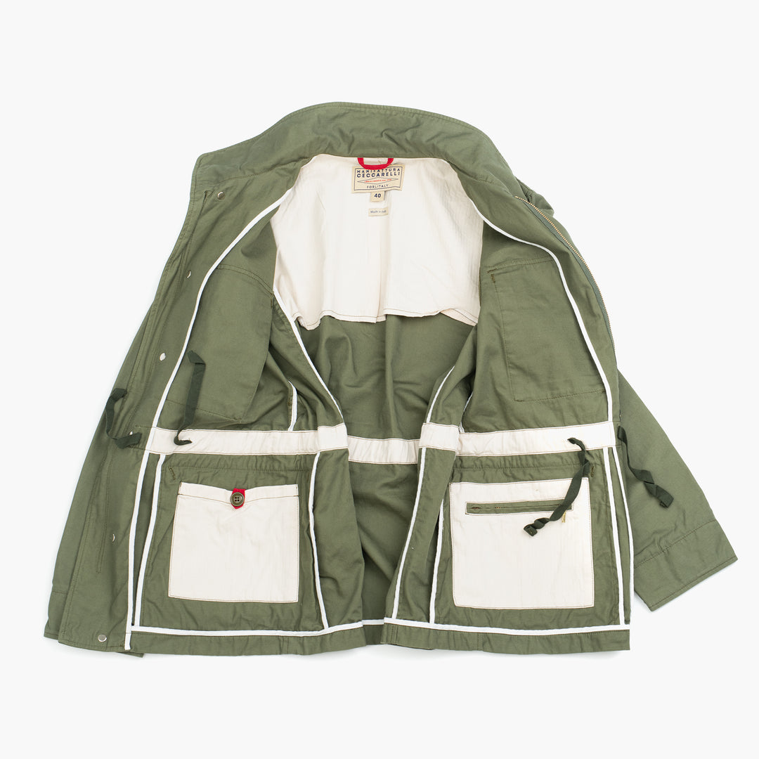 Field Jacket in Cotton - Olive – Caine Clothiers