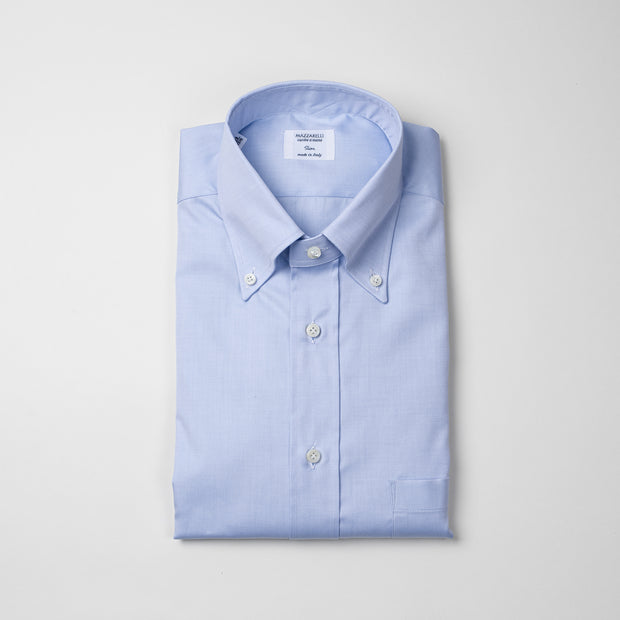 Button Down Shirt in Light Blue Royal Oxford