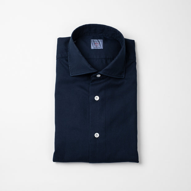 Casual Shirt in Navy Twill