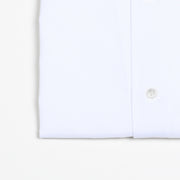One piece Collar Bowling Shirt in Linen/Cotton - White