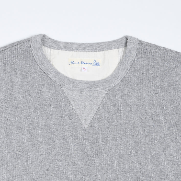 Heavy Loopwheeled Sweatshirt - Grey Melange