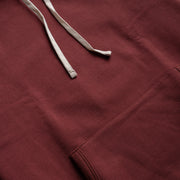 12 oz Loopwheeled Hoodie in Brick Red