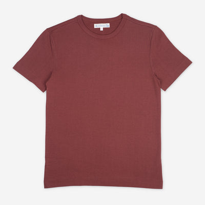 Heavyweight Classic 1950's Fit T-shirt in brick red