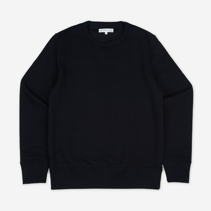Heavy Loopwheeled Sweatshirt - Deep Black