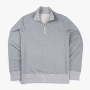 Zipped Sweatshirt in 12oz Grey Melange