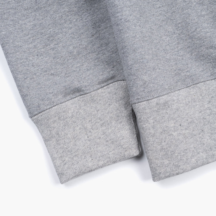 Zipped Sweatshirt in 12oz Grey Melange