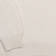 Roll-neck in Cashmere and Merino - Natural