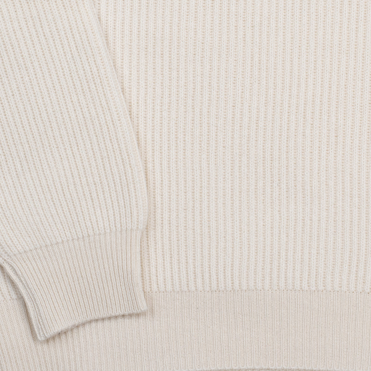 Roll-neck in Cashmere and Merino - Natural