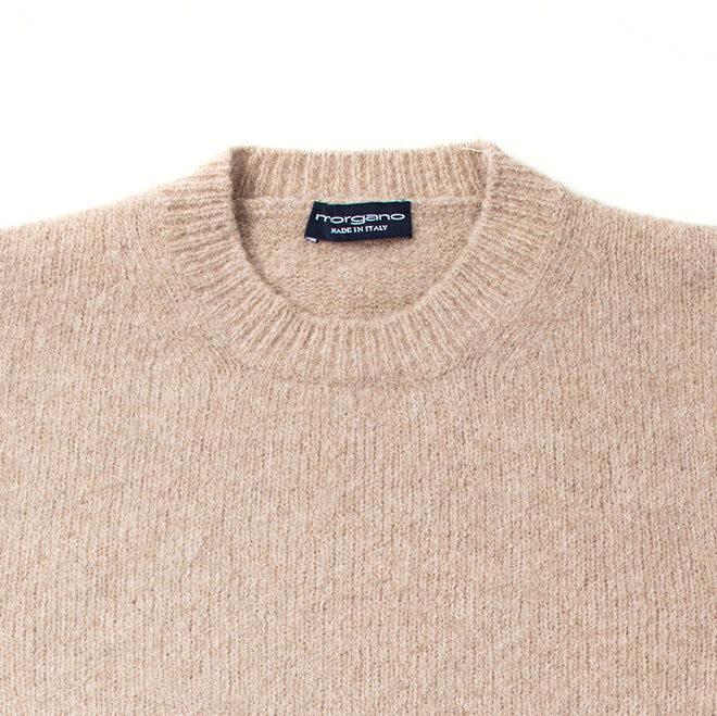 Italian Shaggy Dog Knit in Beige