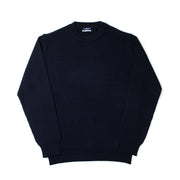 Fisherman Rib Crewneck in Blue