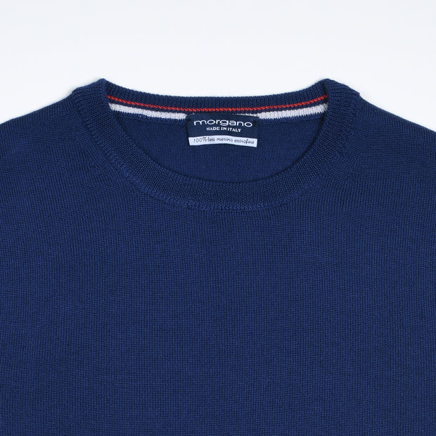 Extrafine Merino Crewneck - Blue