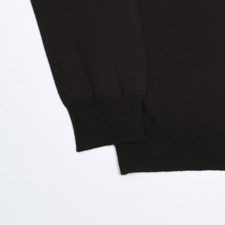 Extrafine Merino Crewneck - Dark Brown