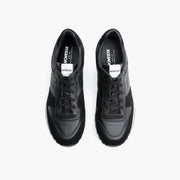 Marathon Sneaker in Black Leather
