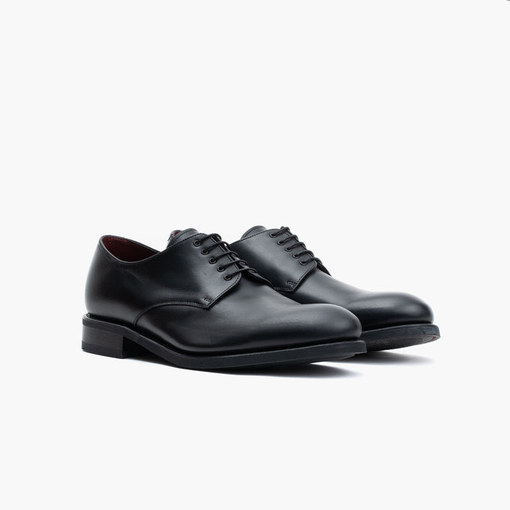 Lazare Plain toe Derby in Black Calf