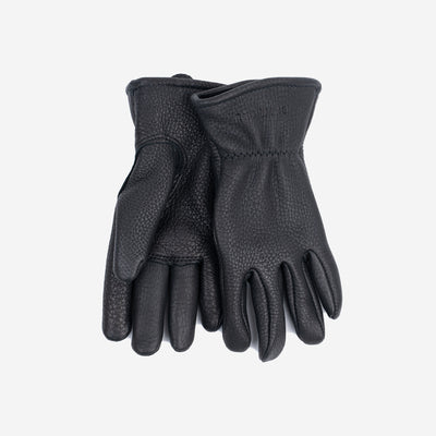 Heritage Glove in Black Buckskin Leather