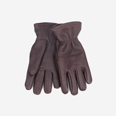 Heritage Glove in Brown Buckskin Leather
