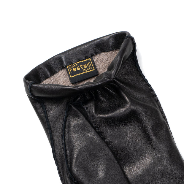 Lambskin Leather Glove - Black