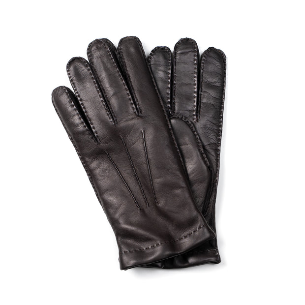 Lambskin Leather Glove - Dark Brown