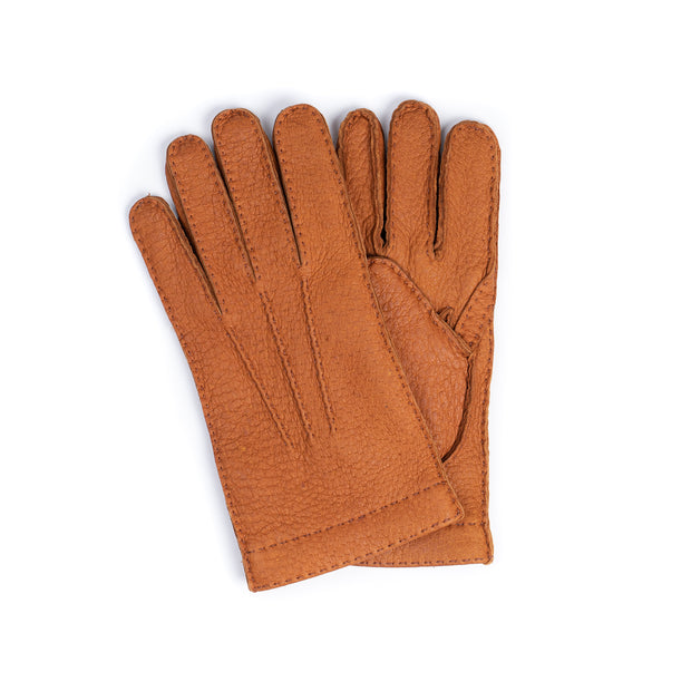 Peccary Leather Glove - Havana