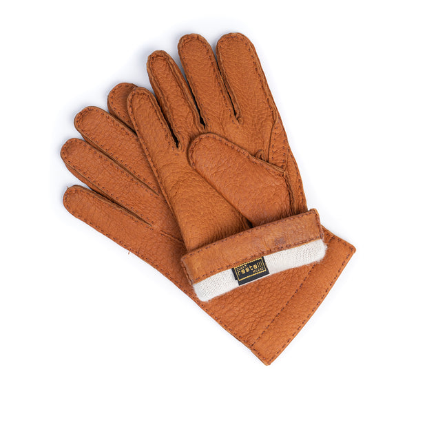 Peccary Leather Glove - Havana