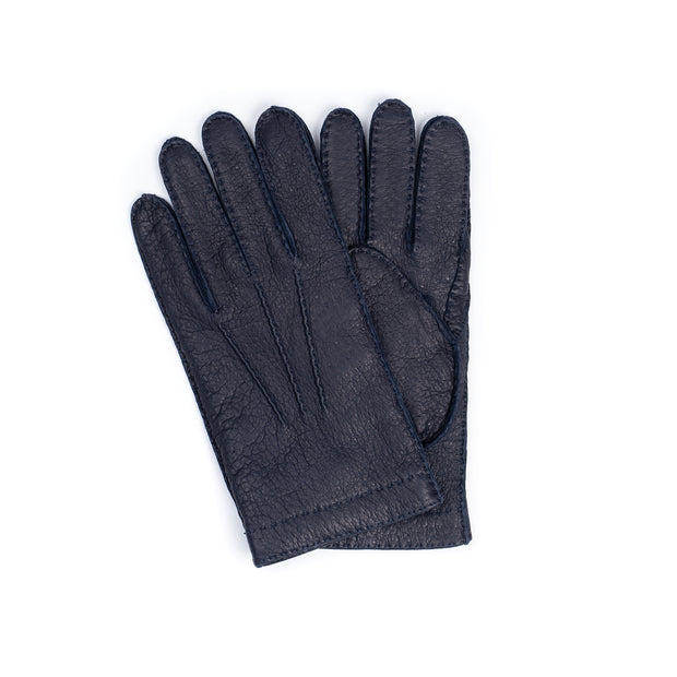 Peccary Leather Glove - Navy