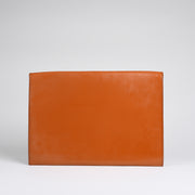 Suede Lined 808 Lock Folio in English Bridle Leather - Conker