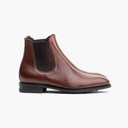 Chelsea Boot in Brown Waxed Calf