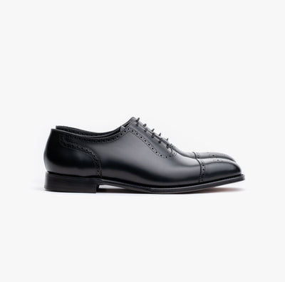 Strand Adelaide Oxford in Black Calf