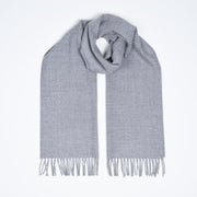 Large Wool Scarf - Flannel Gray