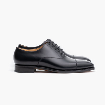 Cap Toe Oxford mod. 128 in Black Calf