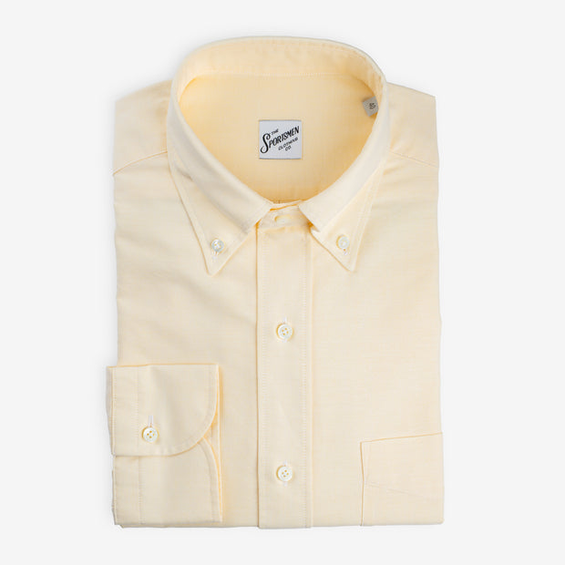 Classic Button-Down Shirt in Cream Oxford