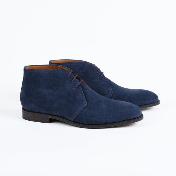 Gobi Chukka in Navy Suede