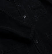 Workwear Jacket in Black Soft Corduroy