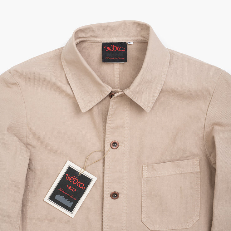 Workwear Jacket in Twill Cotton - Chalk