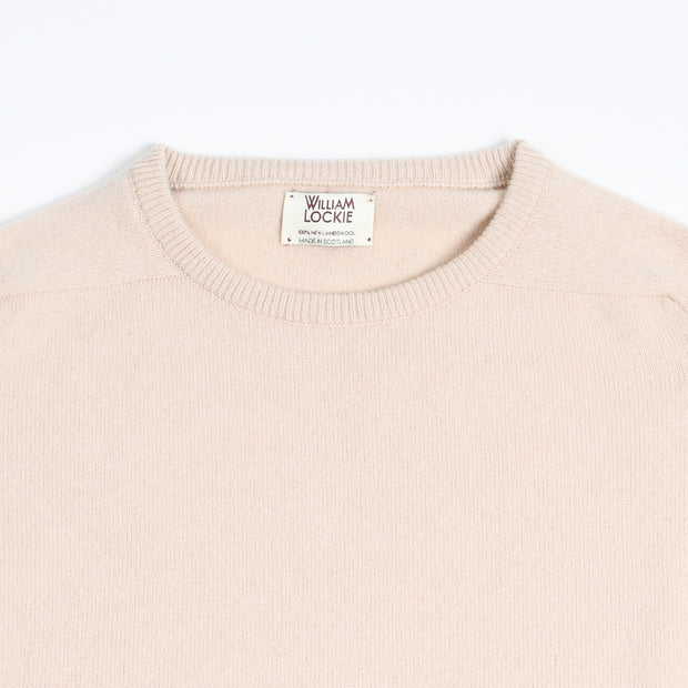 Leven Crewneck sweater in Lambswool - Beige