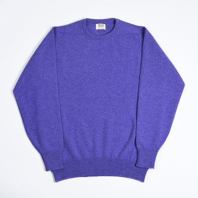 Leven Crewneck Sweater in Lambswool  - Heliotrope