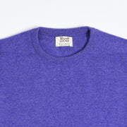 Leven Crewneck Sweater in Lambswool  - Heliotrope