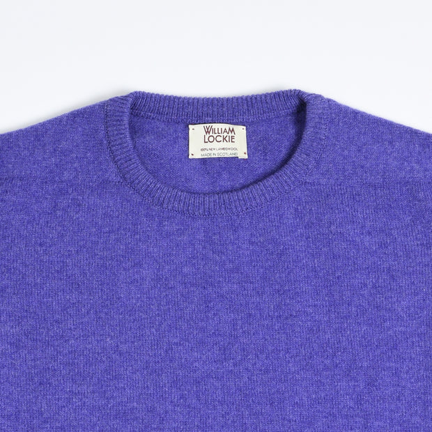 Leven Crewneck Sweater in Lambswool  - Heliotrope