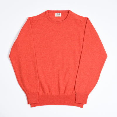 Leven Crewneck sweater in Lambswool  - Inferno