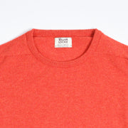 Leven Crewneck sweater in Lambswool  - Inferno