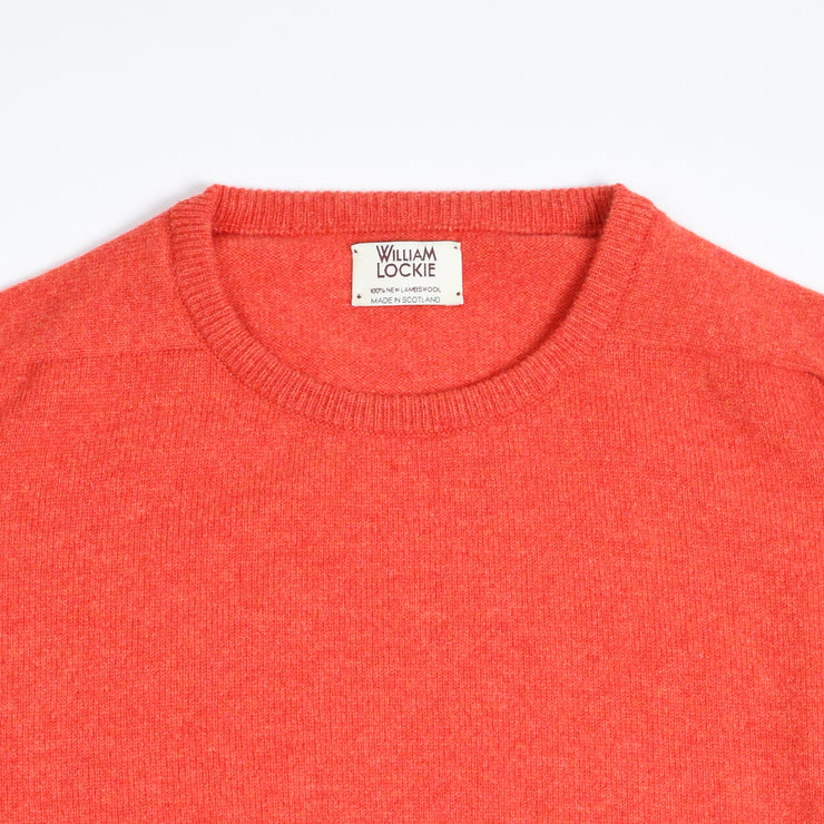Leven Crewneck sweater in Lambswool  - Inferno