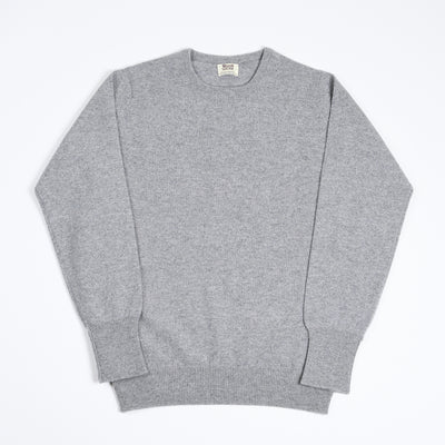 Rob Crewneck sweater in Lambswool - Flannel