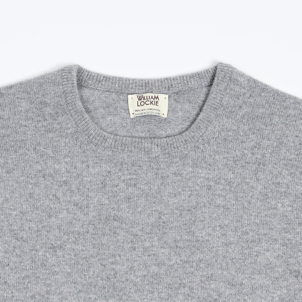Rob Crewneck sweater in Lambswool - Flannel