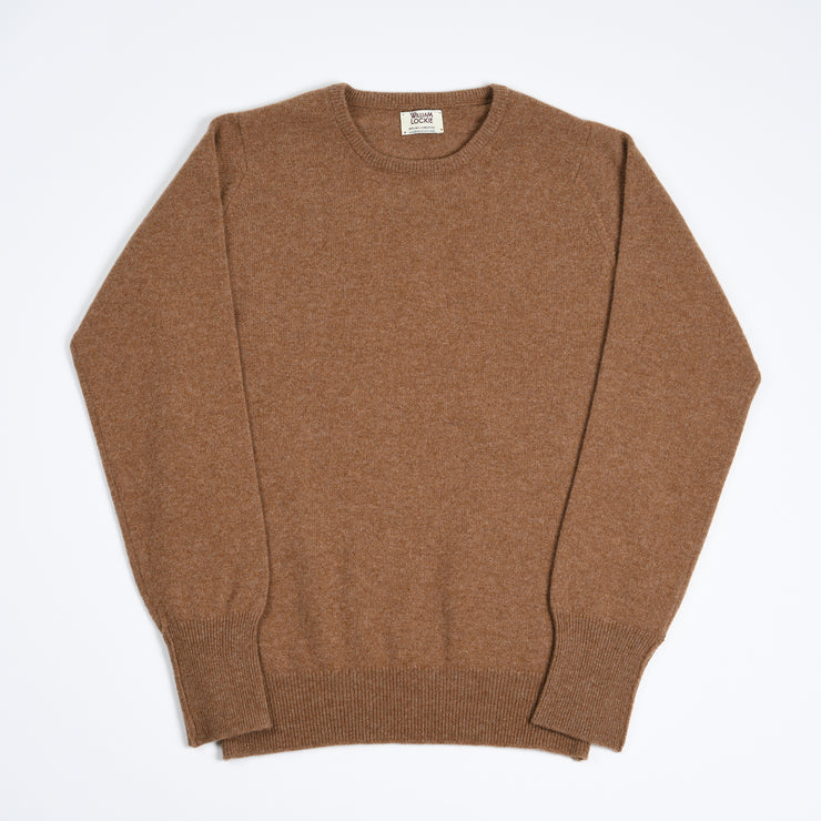 Rob Crewneck Sweater in Lambswool - Savannah