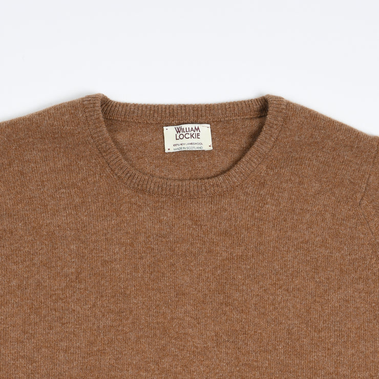 Rob Crewneck Sweater in Lambswool - Savannah