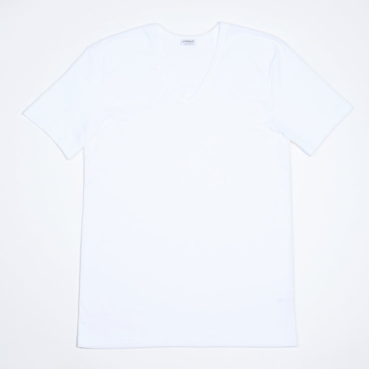 V-neck T-shirt 222 Business Class - White